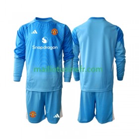 Maillot de Foot Manchester United Gardien Domicile 2025-26 Manches Longues - Enfant